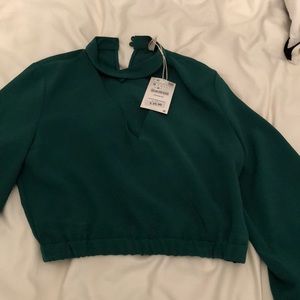 Zara green top brand new